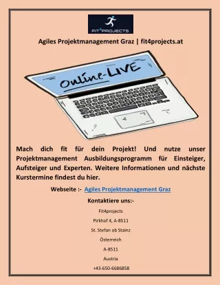agiles projektmanagement graz fit4projects at
