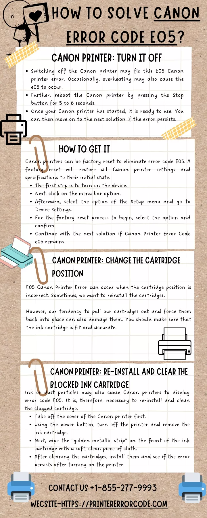 how to solve canon error code e05 canon printer