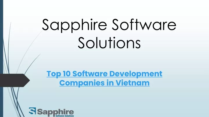 sapphire software solutions