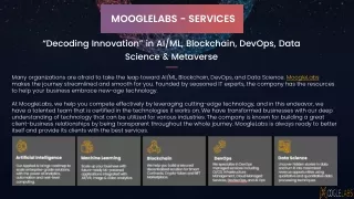 mooglelabs services