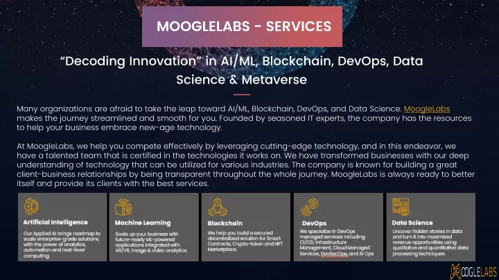 mooglelabs services