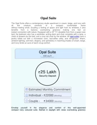 opal suite