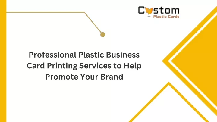 professional plastic business card printing