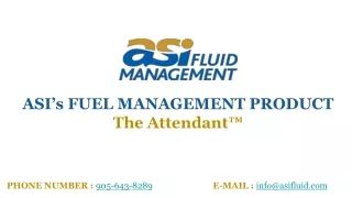 Fuel Management Product- The Attendant™
