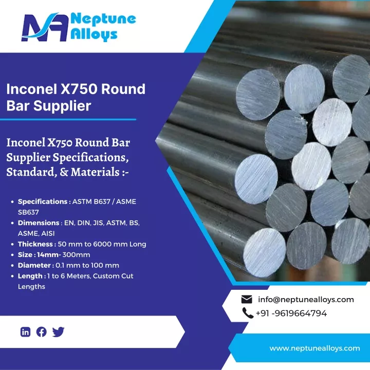 inconel x750 round bar supplier