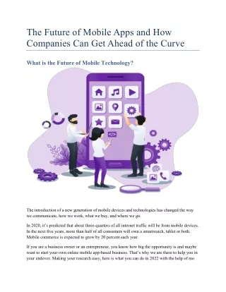 Future of Mobile Apps Technology