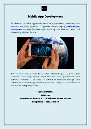 Mobile Software Development