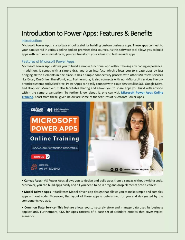 introduction to power apps features benefits