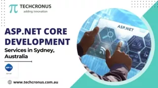 ASP.Net Core Development Services in Sydney, Australia | Techcronus
