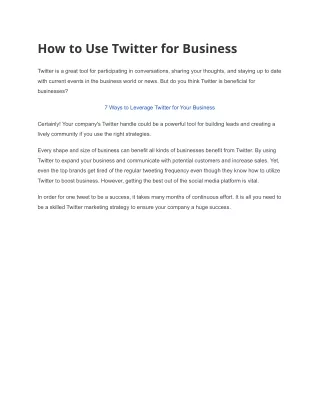 How to Use Twitter for Business_ The Ultimate Guide