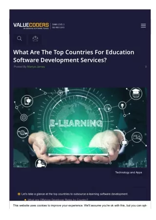 what are the top countries for education software
