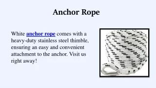 Anchor Rope