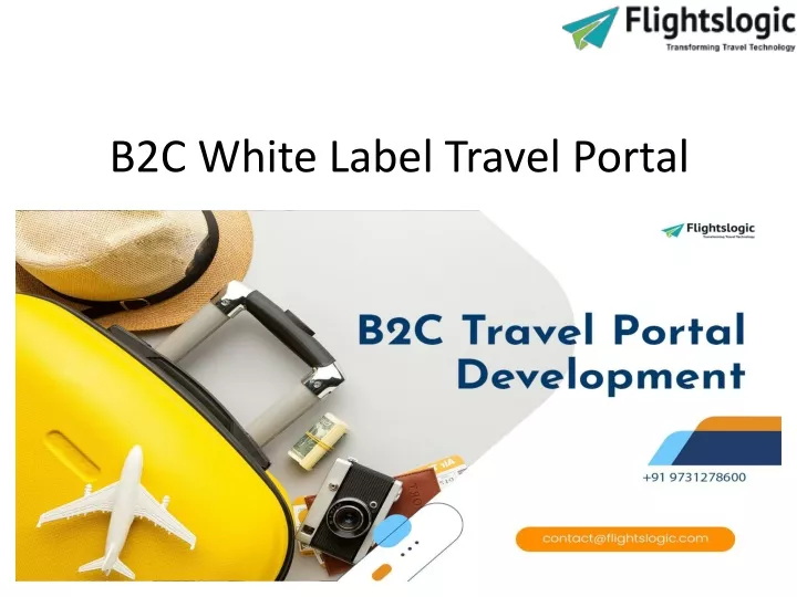 b2c white label travel portal