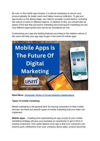 by now in the mobile app industry it is almost