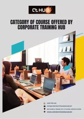 Category Of Course Offered By Corporate Training Hub