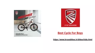 best cycle for boys