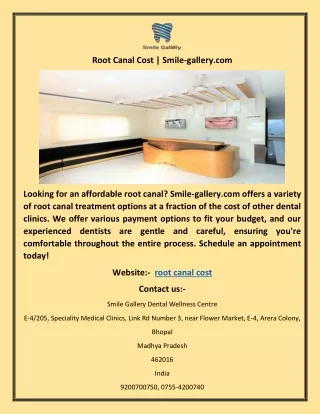 root canal cost smile gallery com