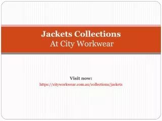 Jackets Collection At City Workwear