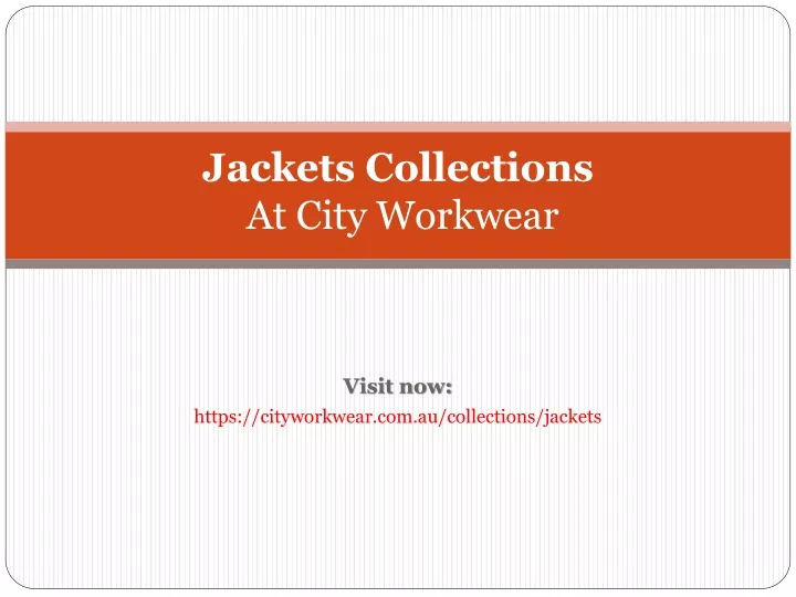 jackets collections at city workwear