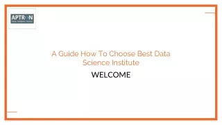 Data Science Institute in Noida