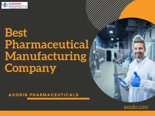 Best Pharmaceutical Manufacturing Company in India