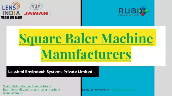 square baler machine manufacturers