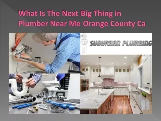 The Next Big Thing in Plumber Near Me Orange County Ca