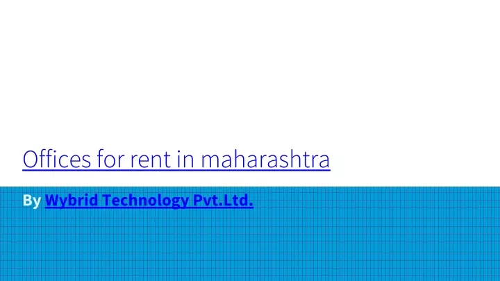 offices for rent in maharashtra