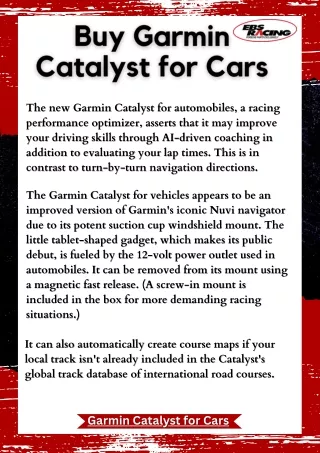 Buy Garmin Catalyst for Cars