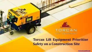 Torcan Lift Equipment Prioritise Safety on a Construction Site