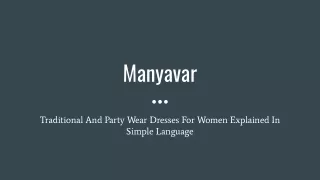 Traditional And Party Wear Dress For Women