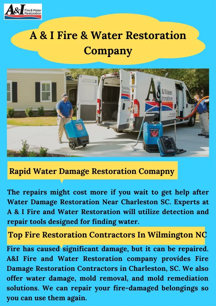 a i fire water restoration company