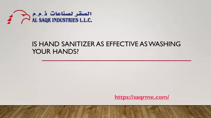 is hand sanitizer as effective as washing your