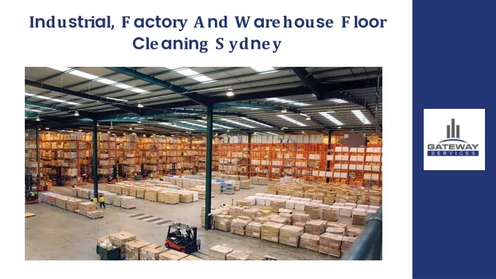 industrial factory and warehouse floor cleaning