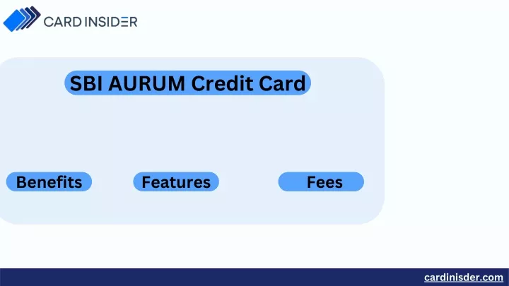 sbi aurum credit card