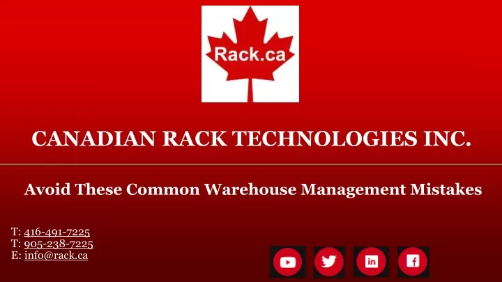 canadian rack technologies inc