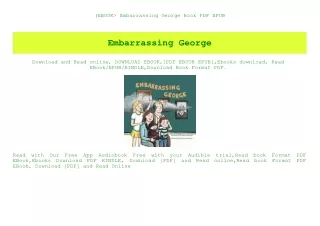 (EBOOK Embarrassing George Book PDF EPUB