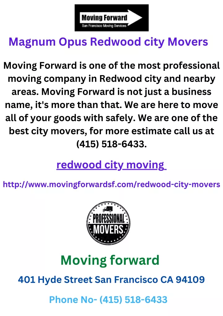 magnum opus redwood city movers