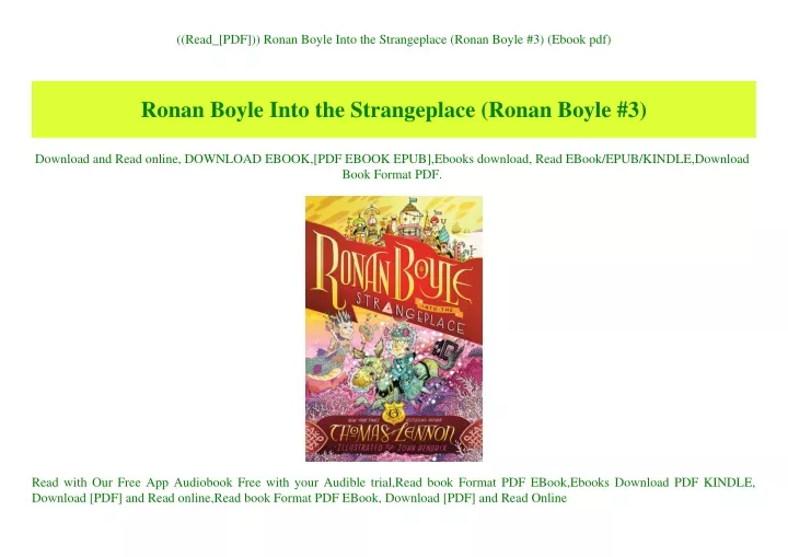 read pdf ronan boyle into the strangeplace ronan