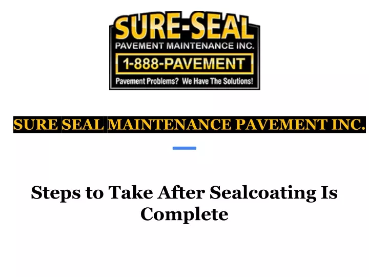 sure seal maintenance pavement inc