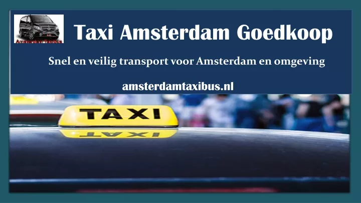 taxi amsterdam goedkoop