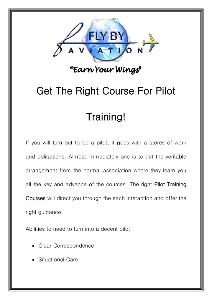 get get the right the right course