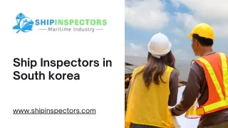 Ship Inspectors in South korea