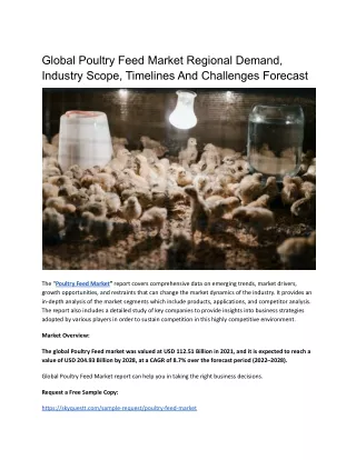 global poultry feed market regional demand