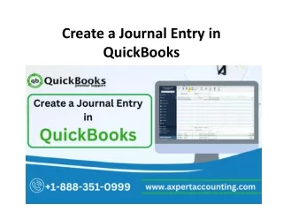 create a journal entry in quickbooks