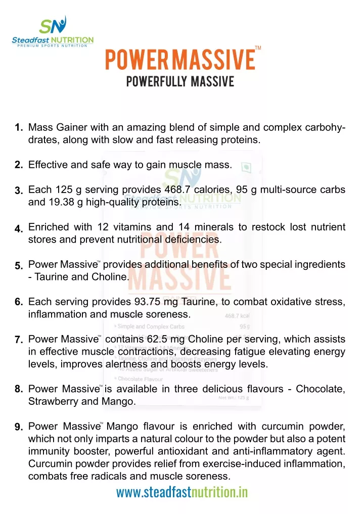 PPT - Best Mass gainer protein powder PowerPoint Presentation, free ...