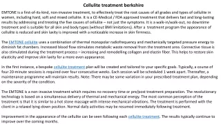 Cellulite treatment berkshire