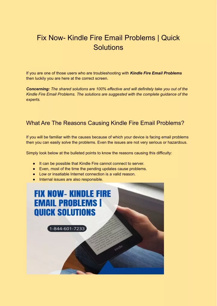 fix now kindle fire email problems quick solutions