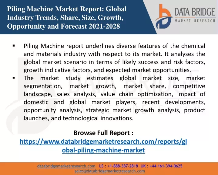 piling machine market report global industry