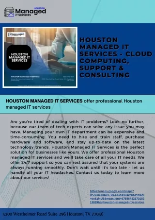 Houston Managed IT Services offer professional Houston managed IT services
